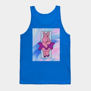 Dancing Ballerina Ballet Hippopotamus Tank Top